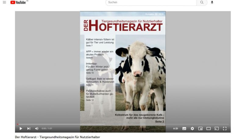 „Der Hoftierarzt“: kostenfreies E-Magazin für alle Nutztierhalter und natürlich -halterinnen.